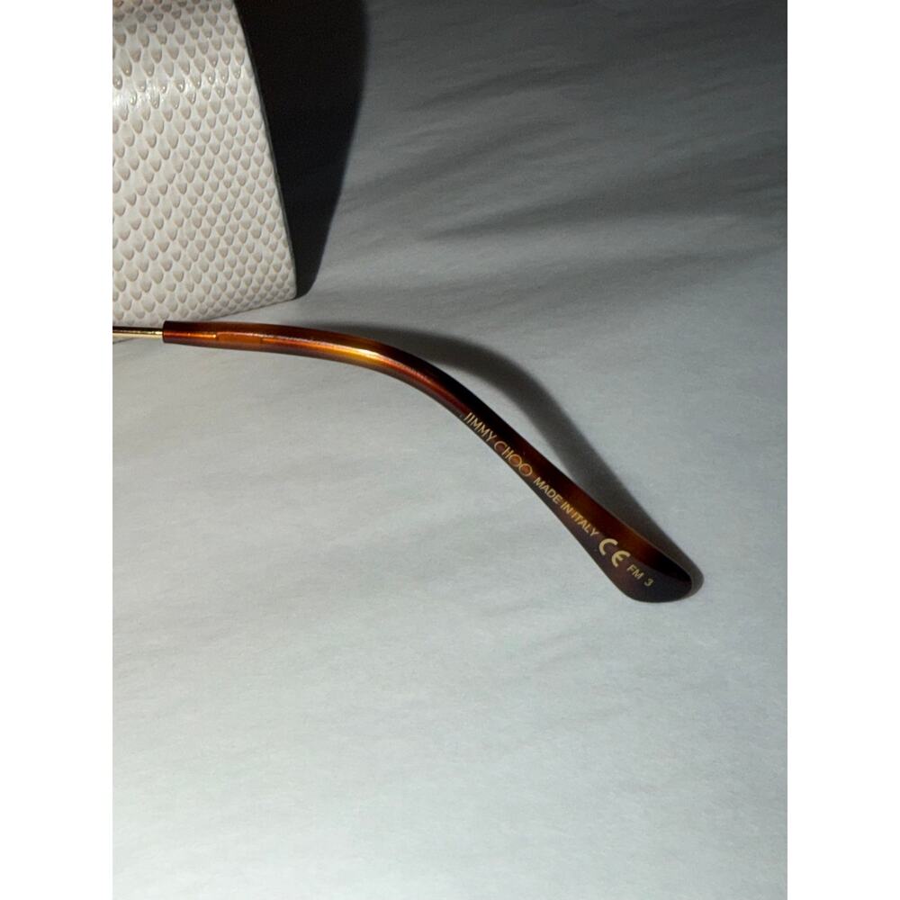 Jimmy Choo Cat Eye Havana Frame Cat Eye Sunglasses NWT - Picture 5 of 8